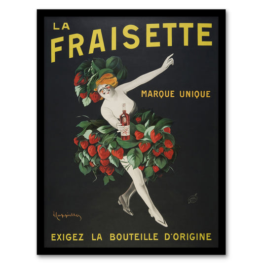 Leonetto Cappiello Framed Wall Art Fraisette Strawberry Liqueur Vintage Advert