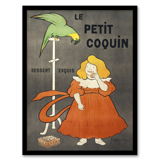Leonetto Cappiello Framed Wall Art Petit Coquin Biscuit Vintage Advert