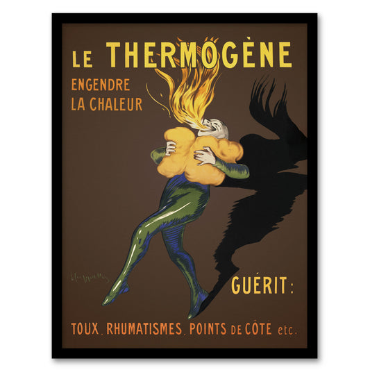 Leonetto Cappiello Framed Wall Art Le Thermogene Vintage French Advert