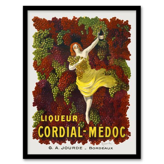 Leonetto Cappiello Framed Wall Art Liquer Cordial Medoc Vintage Advert