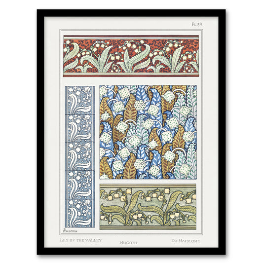 Maurice Pillard Verneuil Framed Wall Art Print Lily of the Valley Home Décor