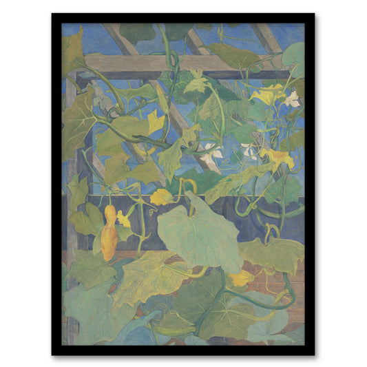Theo van Hoytema Framed Wall Art Print Greenhouse Ornamental Gourds Home Décor