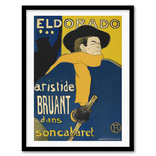 Toulouse Lautrec Framed Wall Art Print El Dorado Aristide Bruant Home Décor