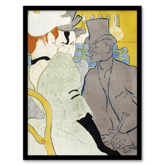 Toulouse Lautrec Framed Wall Art Print Englishman at the Moulin Rouge Home Décor