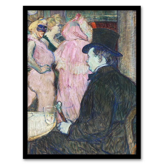 Toulouse Lautrec Framed Wall Art Print Maxime Dethomas Portrait Home Décor