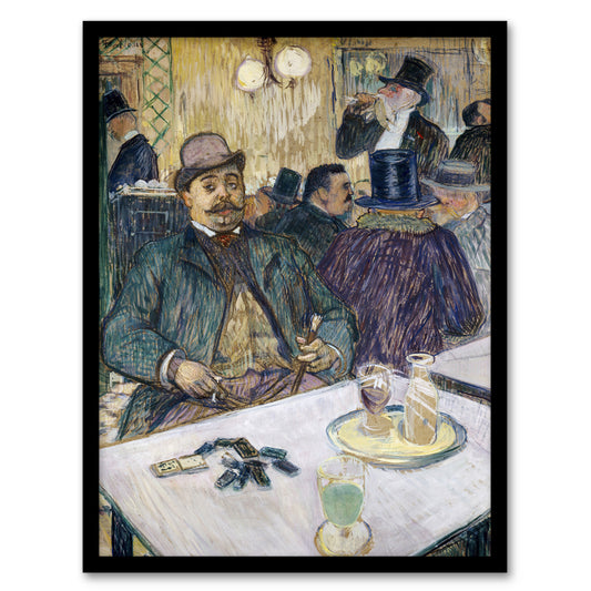Toulouse Lautrec Framed Wall Art Print Monsieur Boileau at the Cafe Home Décor