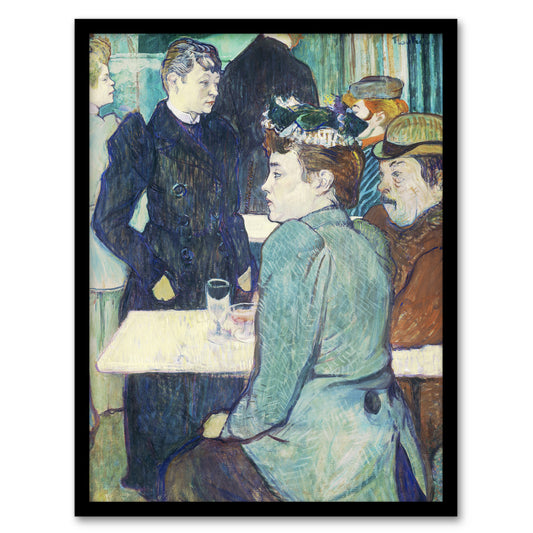 Toulouse Lautrec Framed Wall Art Print Corner in Moulin de la Galette Home Décor