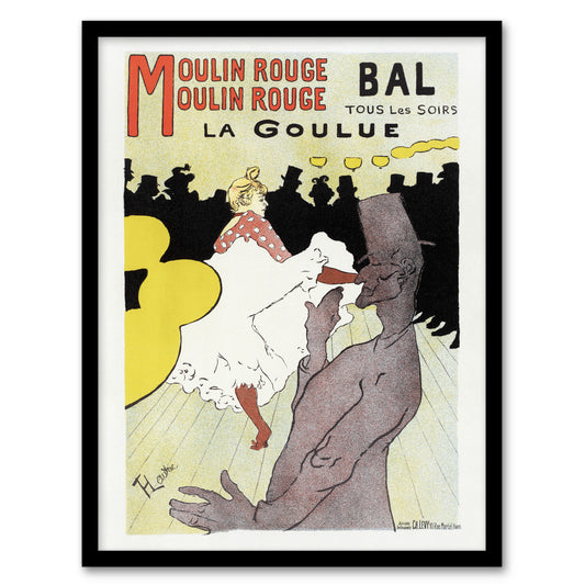 Toulouse Lautrec Framed Wall Art Print Moulin Rouge La Goulue Home Décor