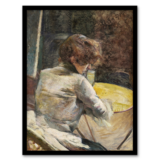 Toulouse Lautrec Framed Wall Art Print Waiting at the Studio Home Décor