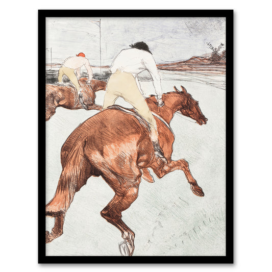Toulouse Lautrec Framed Wall Art Print The Jockey Horse Racing Home Décor