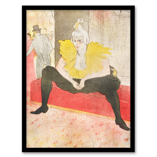 Toulouse Lautrec Framed Wall Art Print The Seated Clowness Sketch Home Décor