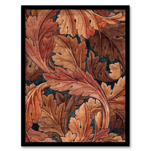 William Morris Framed Wall Art Print Acanthus Leaves Pattern Home Décor