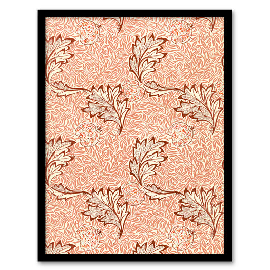 William Morris Framed Wall Art Print Apple and Leaves Pattern Home Décor