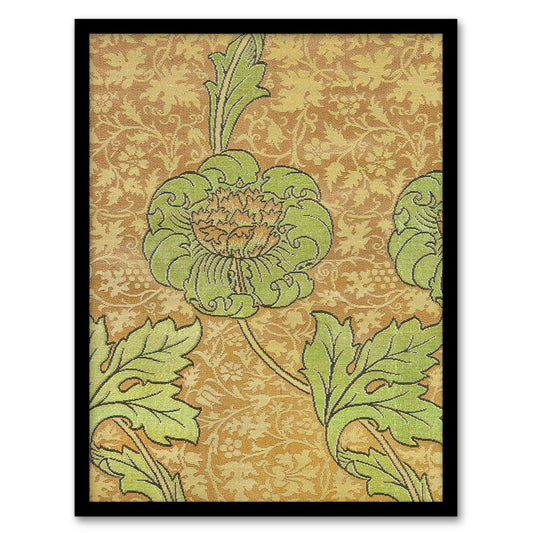 William Morris Framed Wall Art Print Flower Bloom Textile Detail Home Décor