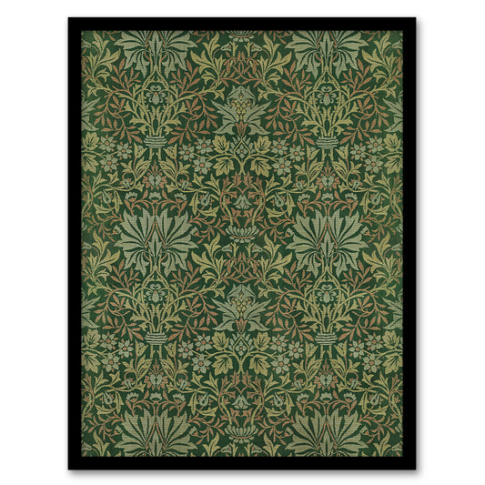 William Morris Framed Wall Art Print Flower Garden Textile Pattern Home Décor