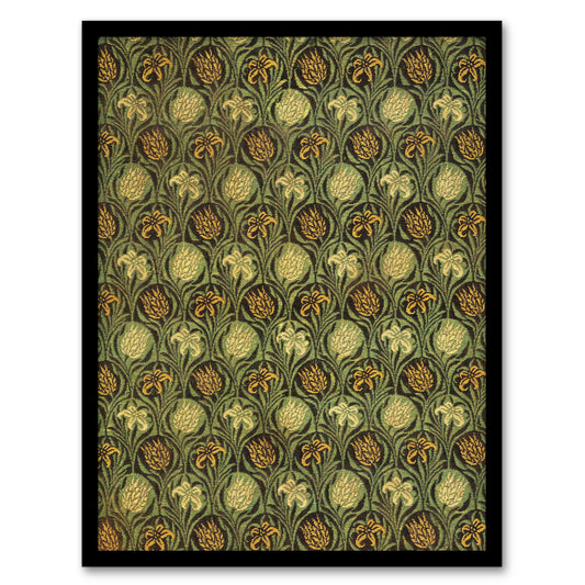 William Morris Framed Wall Art Print Tulip and Lily Floral Pattern Home Décor