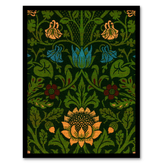 William Morris Framed Wall Art Print Violet Columbine Flower Detail Home Décor