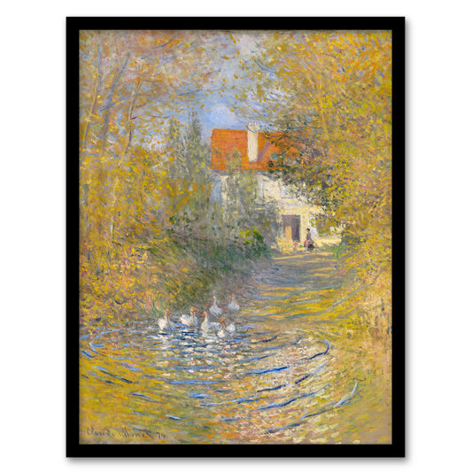 Claude Monet Framed Wall Art Print The Geese Impressionist Painting Home Décor
