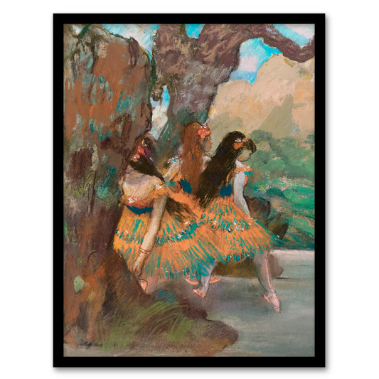 Edgar Degas Framed Wall Art Print Young Ballet Dancers On Stage Home Décor