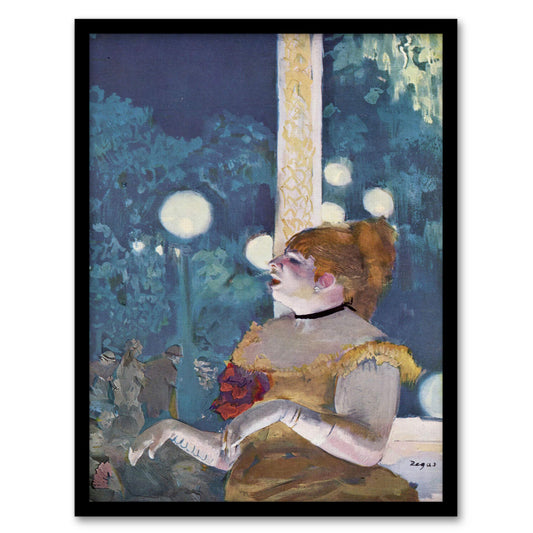 Edgar Degas Framed Wall Art Print Cafe Concert Song of the Dog Home Décor