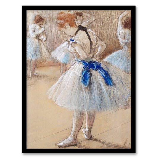 Edgar Degas Framed Wall Art Print Dancer Ballerina Pastel Drawing Home Décor