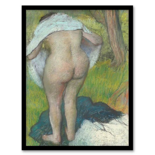 Edgar Degas Framed Wall Art Print Girl Drying Herself Nude Portrait Home Décor