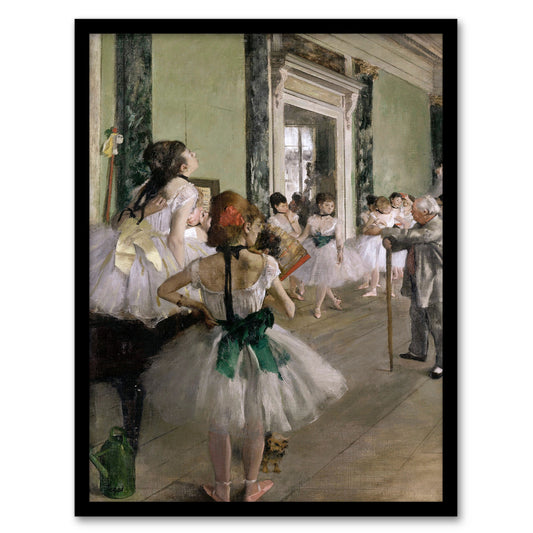 Edgar Degas Framed Wall Art Print The Ballet Class Dance Studio Home Décor