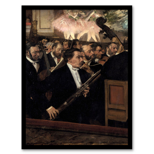 Edgar Degas Framed Wall Art Print The Orchestra at the Opera Home Décor