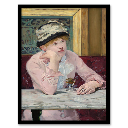 Edouard Manet Framed Wall Art Print Plum Brandy Woman Portrait Home Décor