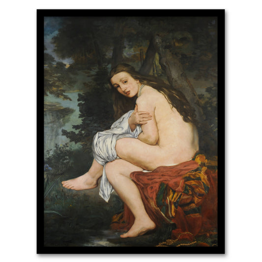 Edouard Manet Framed Wall Art Print The Surprised Nymph Portrait Home Décor