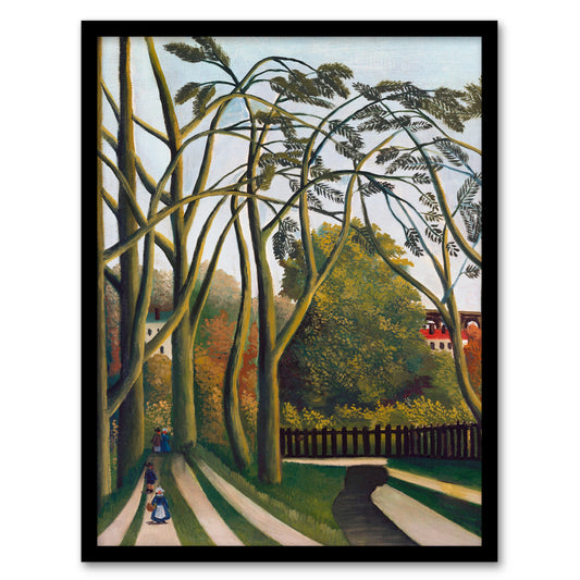 Henri Rousseau Framed Wall Art Print The Banks of the Bievre Home Décor