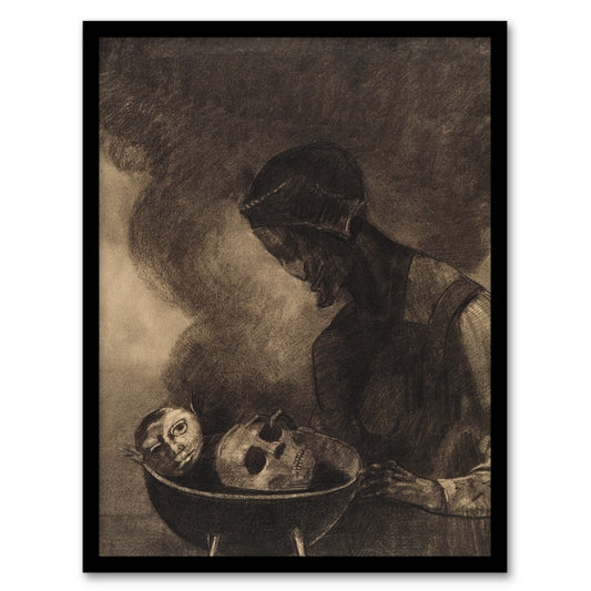 Odilon Redon Framed Wall Art Print Cauldron of the Sorceress Home Décor