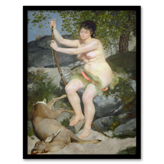 Pierre Auguste Renoir Framed Wall Art Print Diana Hunter Goddess Home Décor