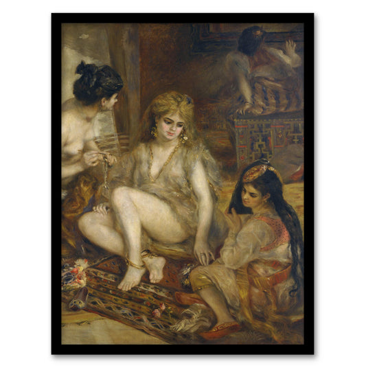 Pierre Auguste Renoir Framed Wall Art Interior of a Harem in Montmartre