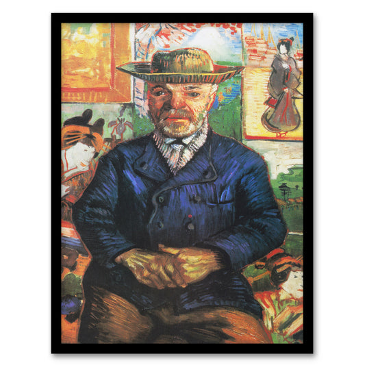 Vincent van Gogh Framed Wall Art Print Portrait of Pere Tanguy Home Décor
