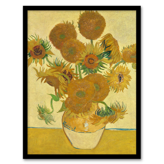 Vincent van Gogh Framed Wall Art Sunflowers 1888 Floral Painting Home Décor