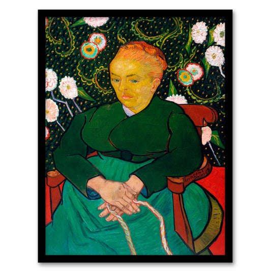 Vincent van Gogh Framed Wall Art Augustine Roulin Rocking a Cradle Home Décor