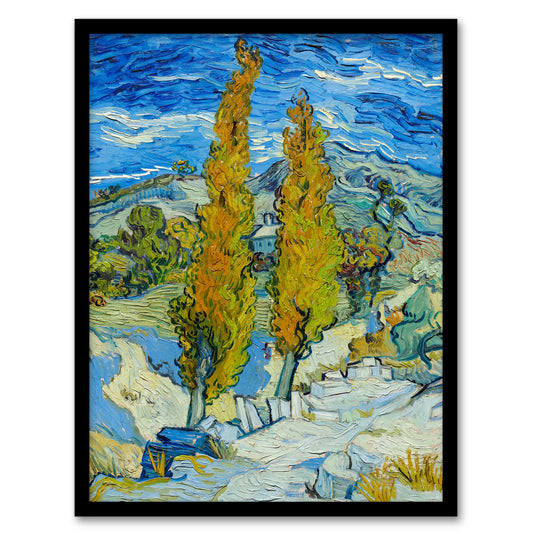 Vincent van Gogh Framed Wall Art Print The Poplars at Saint Remy Home Décor