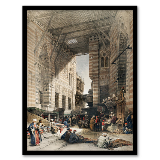 David Roberts Framed Wall Art Print Silk Mercer Bazaar El Ghatreshyeh Home Décor