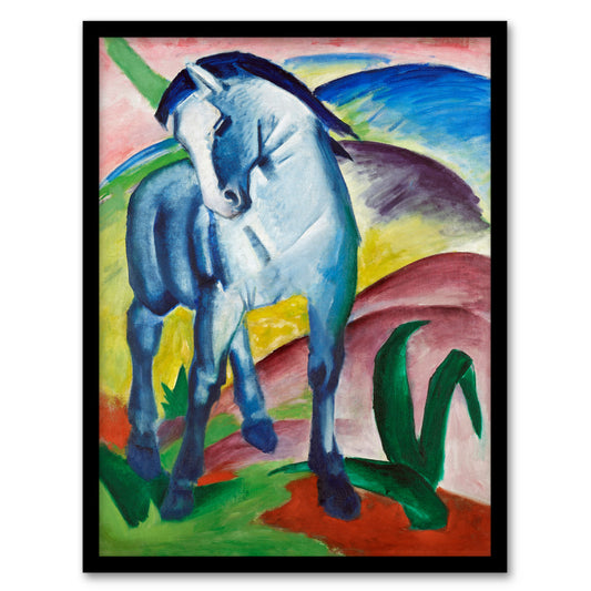 Franz Marc Framed Wall Art Print Blue Horse I Expressionist Painting Home Décor