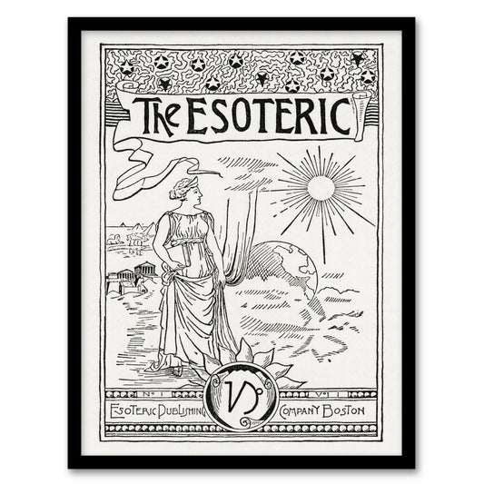 Hiram Erastus Butler Framed Wall Art Print The Esoteric Journal Cover Home Décor