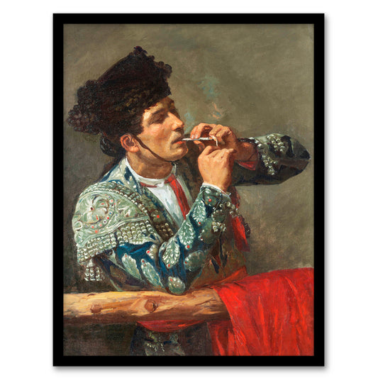 Mary Cassatt Framed Wall Art After the Bullfight Bullfighter Smoking Home Décor