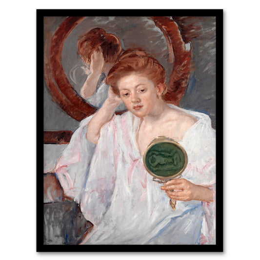 Mary Cassatt Framed Wall Art Print Denise at Her Dressing Table Home Décor