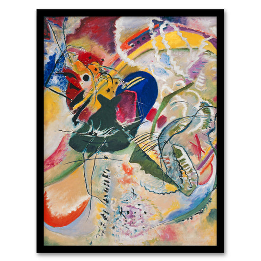 Kandinsky Framed Wall Art Print Improvisation 35 Colourful Abstract Home Décor
