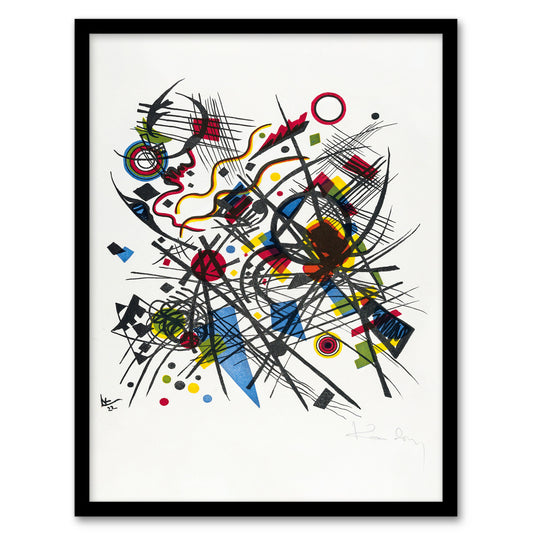Kandinsky Framed Wall Art Lithograph for the Fourth Bauhaus Portfolio Home Décor