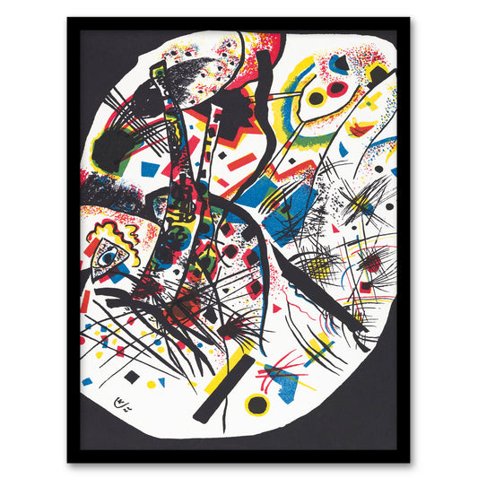 Wassily Kandinsky Framed Wall Art Small Worlds III Abstract Painting Home Décor