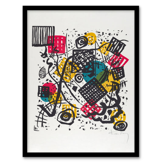 Wassily Kandinsky Framed Wall Art Small Worlds V Abstract Painting Home Décor