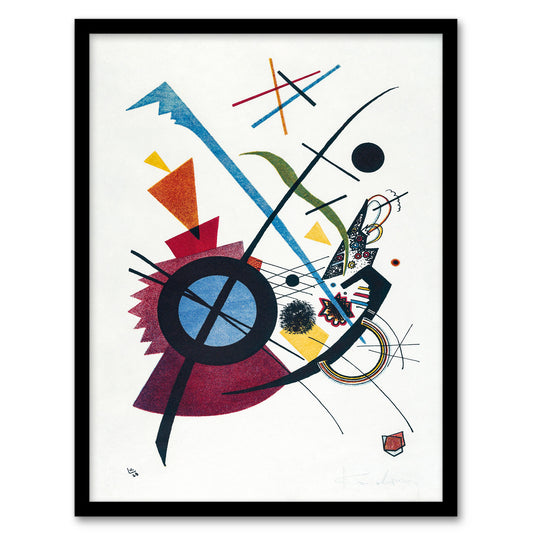 Wassily Kandinsky Framed Wall Art Print Violet Abstract Painting Home Décor