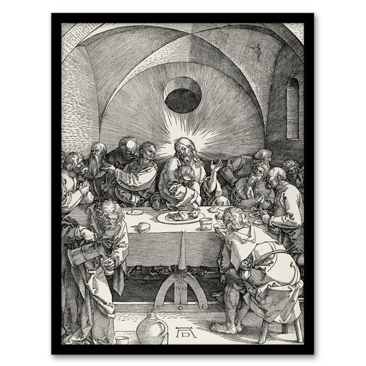 Albrecht Durer Large Passion Series The Last Supper Framed Wall Art Print
