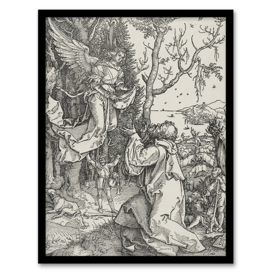 Albrecht Durer Life of the Virgin Joachim and the Angel Framed Wall Art Print